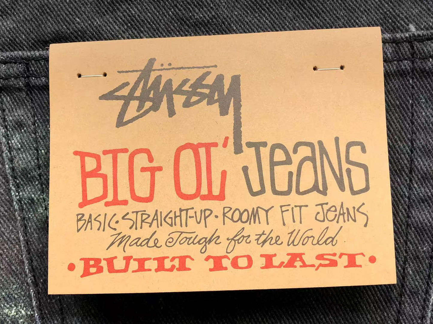 Stussy Big Ol' Paint Jeans - (BLACK)