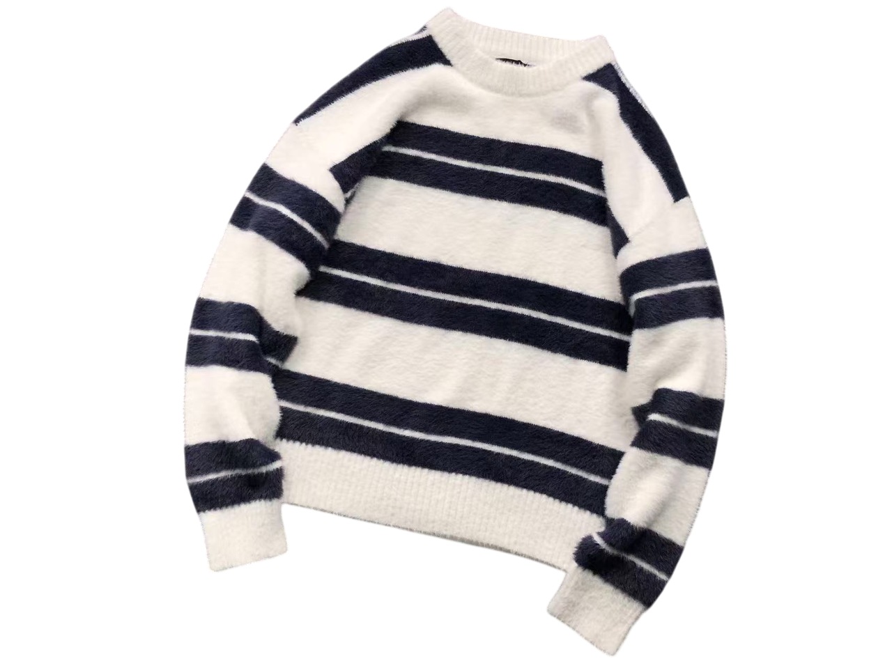 Stussy Knit Crewneck - (NAVY/WHITE)