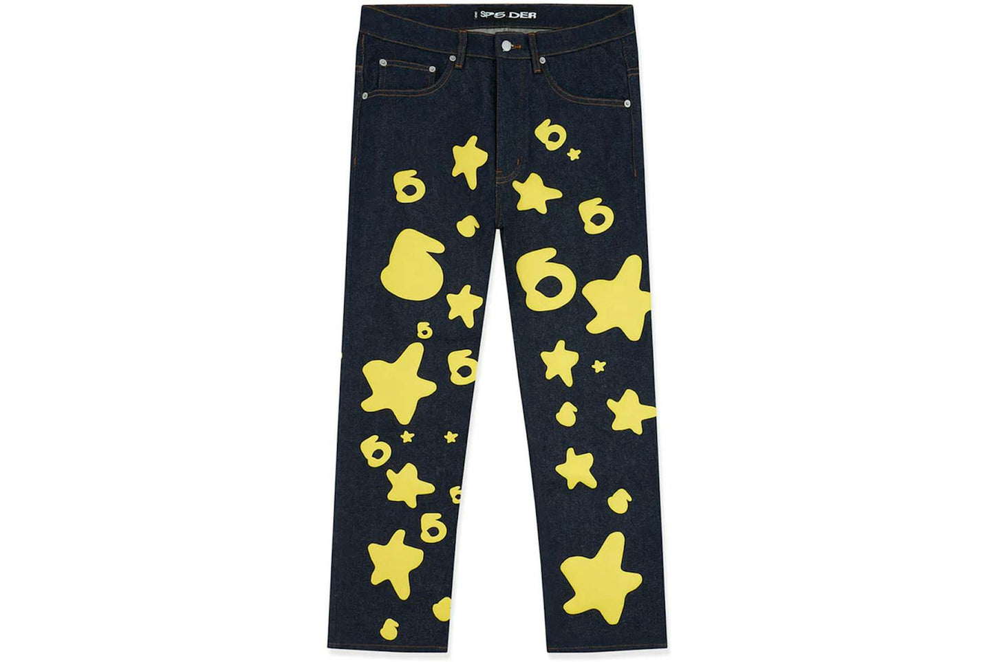 Sp5der Beluga Denim Jeans - (YELLOW)