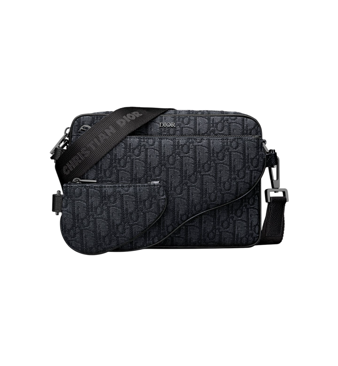 Dior Saddle Triple Pouch Black