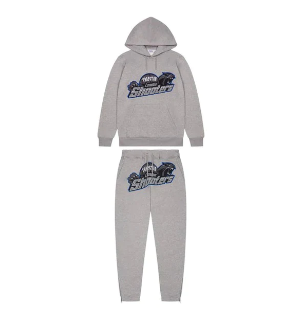 Trapstar Shooters Hoodie Tracksuit - (GREY ICE FLAVOURS)
