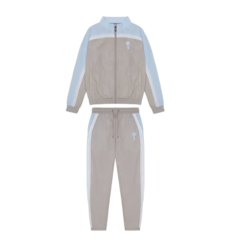 Trapstar Irongate T Shell Suit - (GREY/WHITE/CASHMERE BLUE)