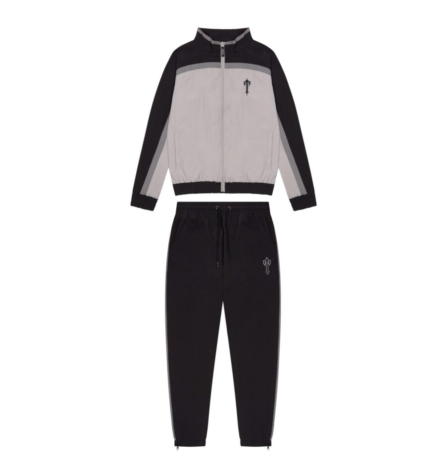 Trapstar Irongate T Shell Suit - (GREY/BLACK)
