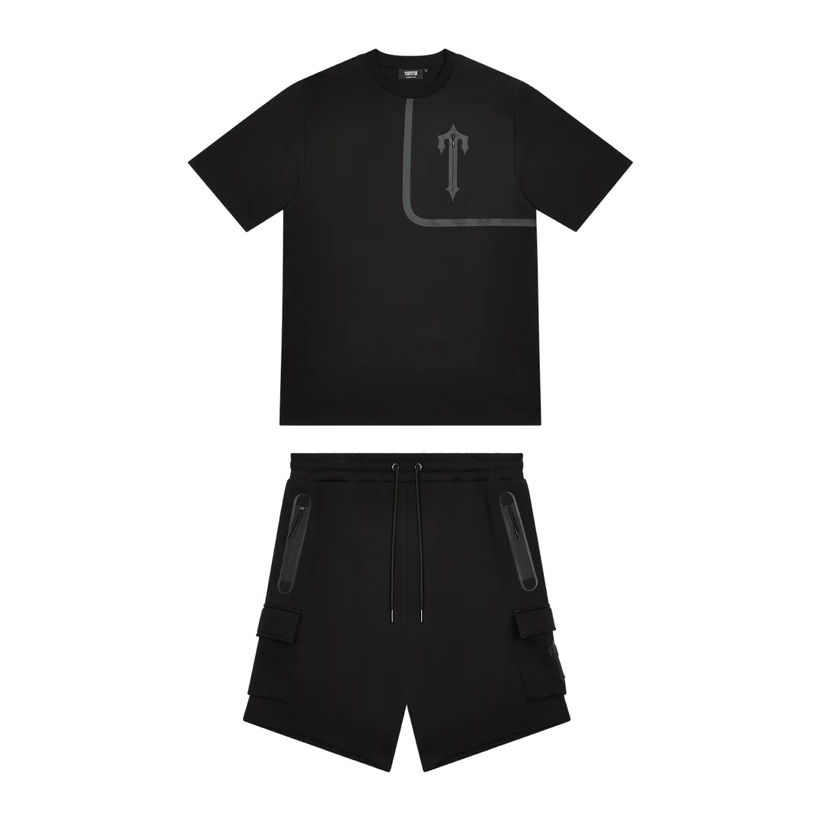 Trapstar Irongate T Tech Zip/T-Shirt - (BLACK)