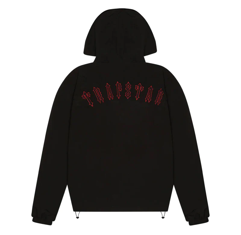 Trapstar Irongate T Windbreaker Jacket - (BLACK/RED)