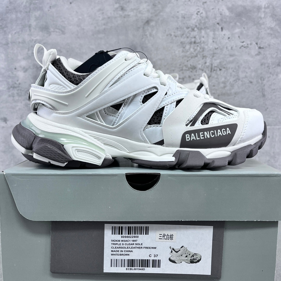 Balenciaga Track 3.0 - (WHITE/BROWN)