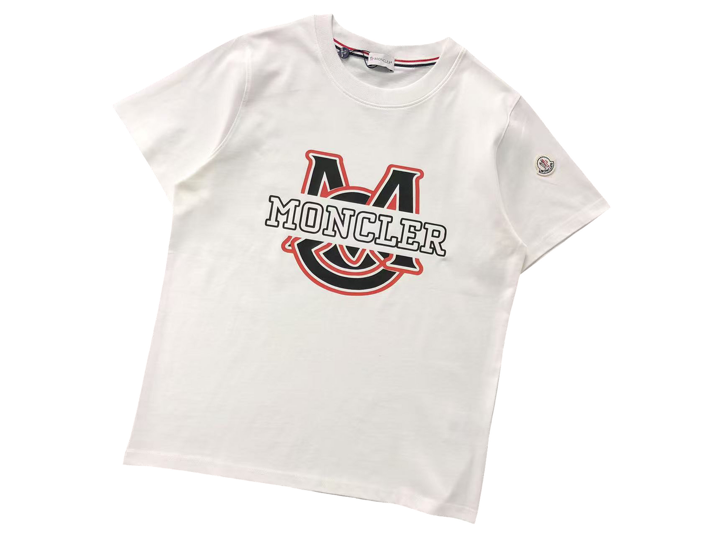 Moncler M Logo Tee - (WHITE)