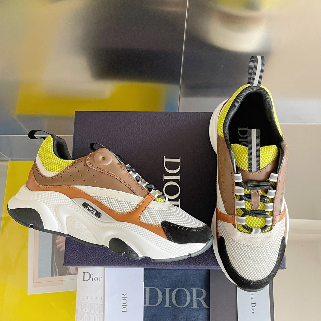 Dior B22 Brown/Neon/White