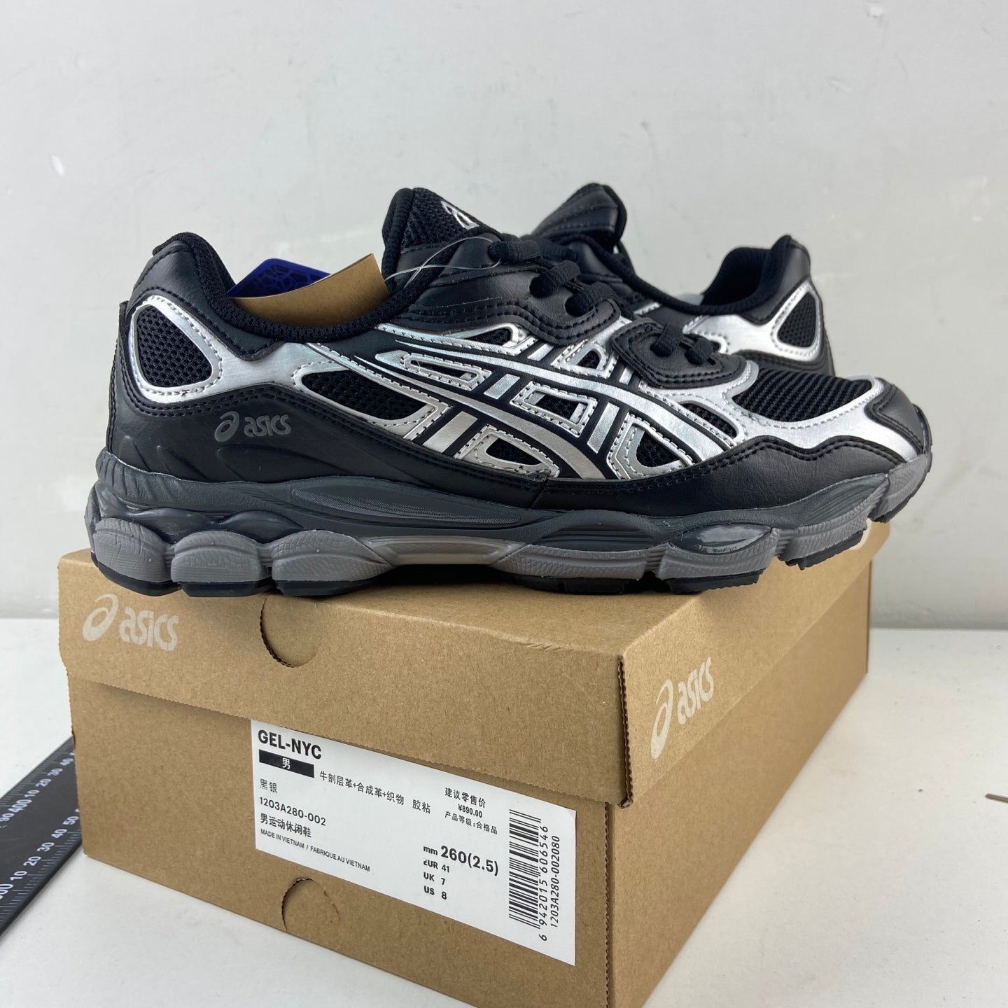 ASICS Gel-NYC Black Graphite Grey
