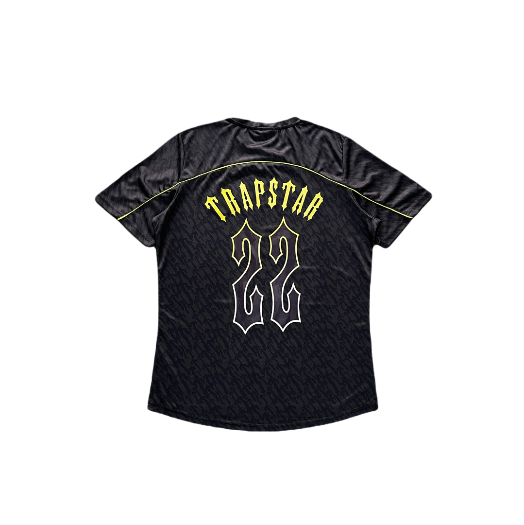 Trapstar Monogram Jersey - (BLACK/LIME)