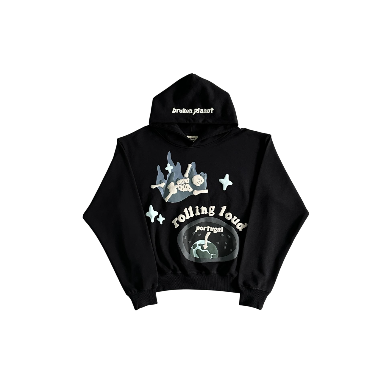 Broken Planet Rolling Lound Hoodie - (BLACK)