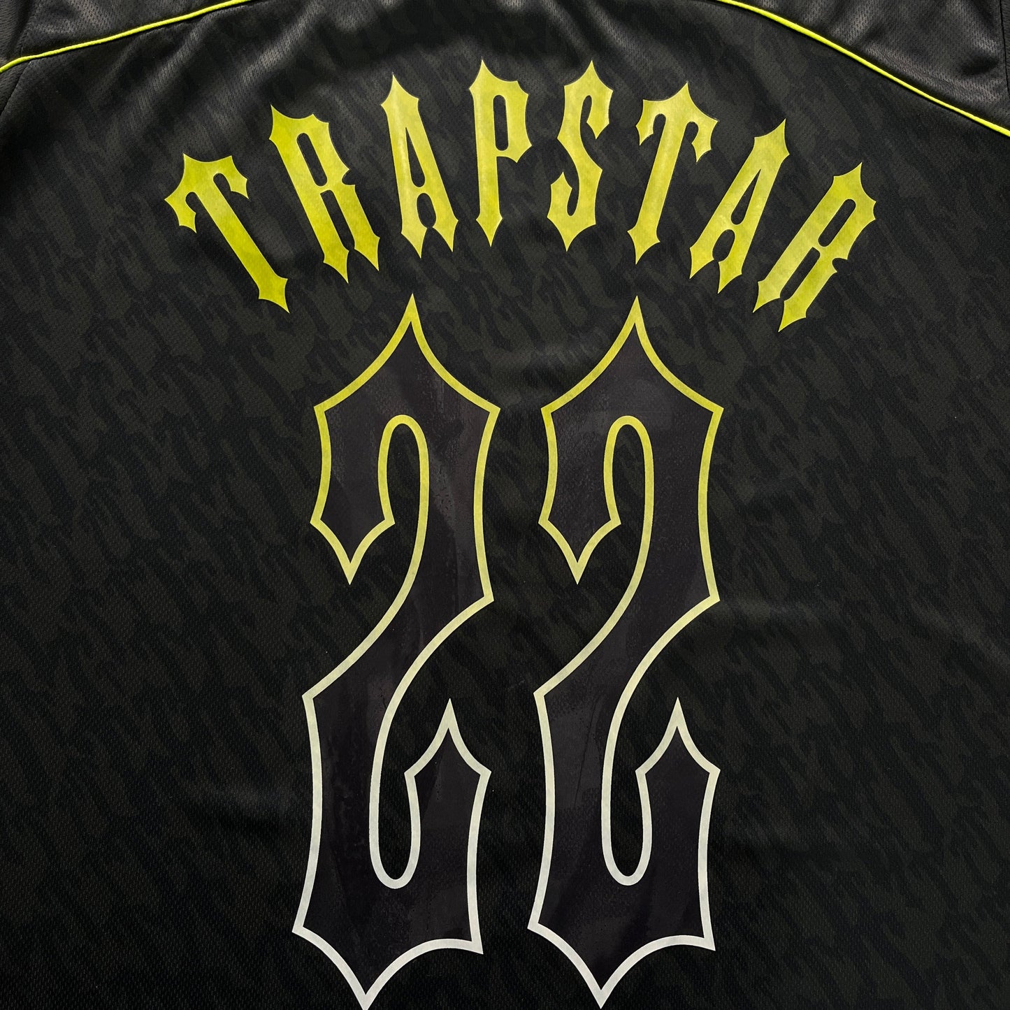 Trapstar Monogram Jersey - (BLACK/LIME)