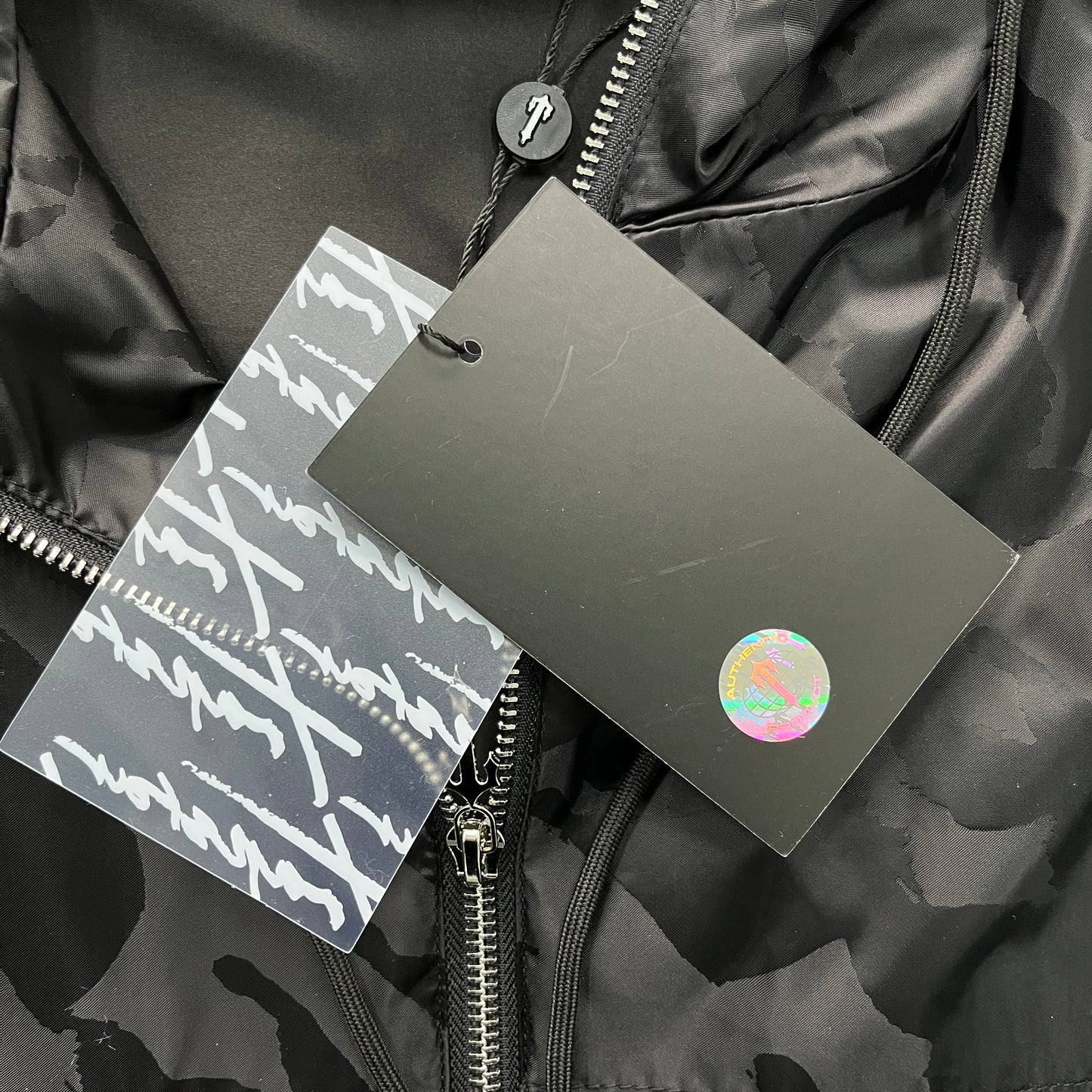 Trapstar Irongate T Jacquard Windbreaker Jacket - (BLACK)