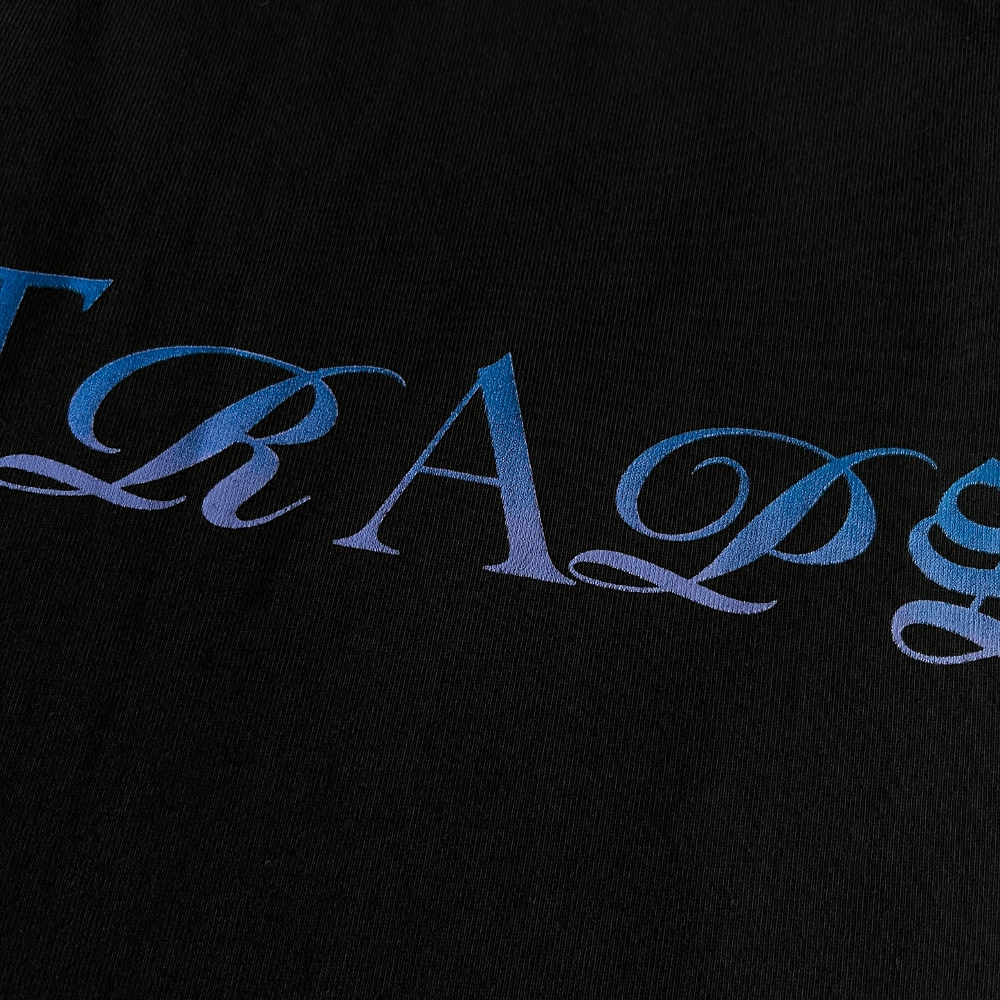 Trapstar Script Fade Tee - (BLACK)