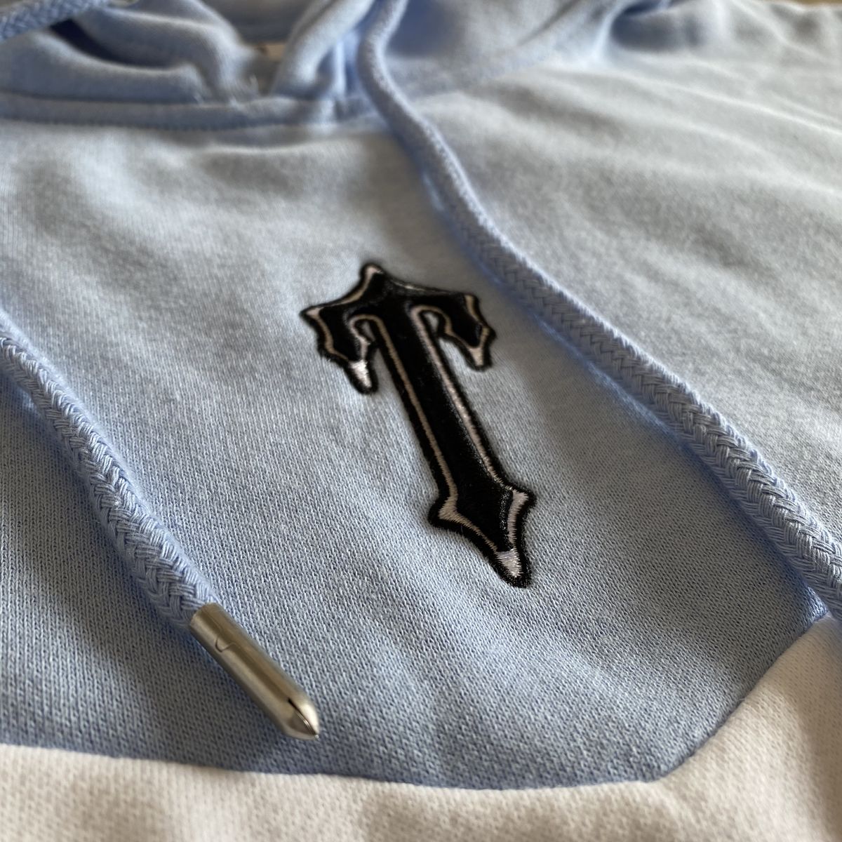 Trapstar V Stripe Tracksuit - (CASHMERE BLUE/WHITE/MARL GREY)