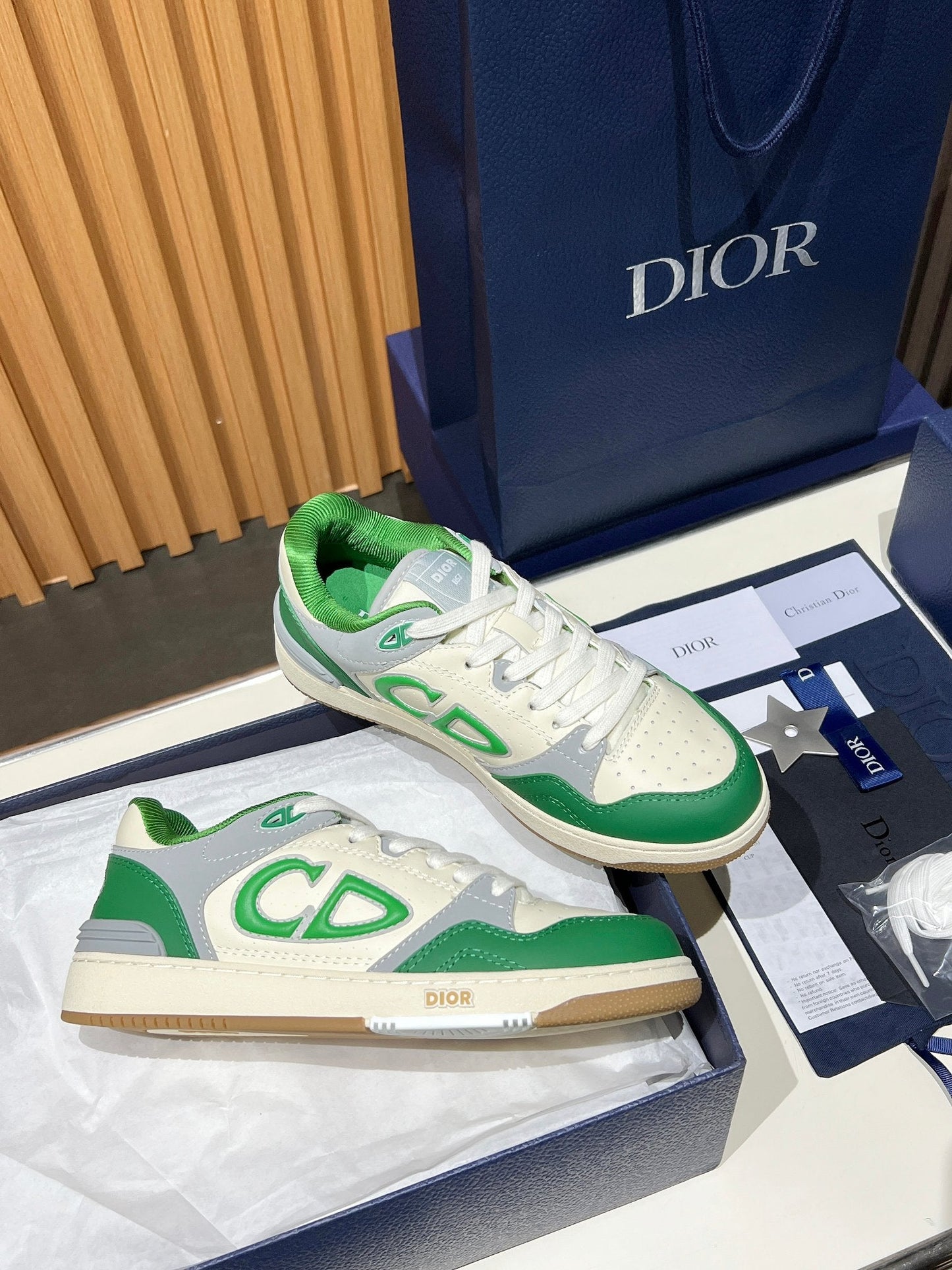 Dior B57 Low Green/White