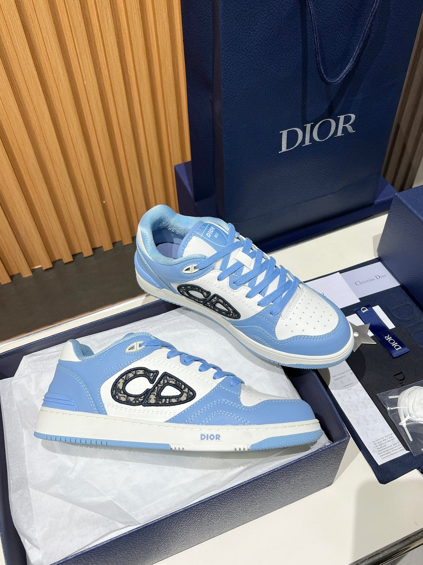 Dior B57 Low Blue/White