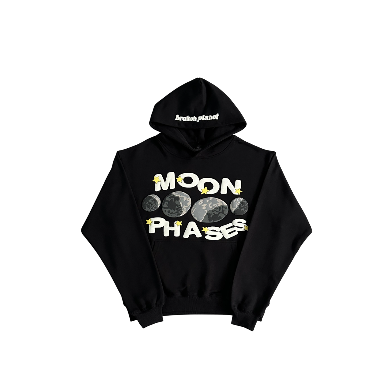 Broken Planet Moon Phase Hoodie - (BLACK)