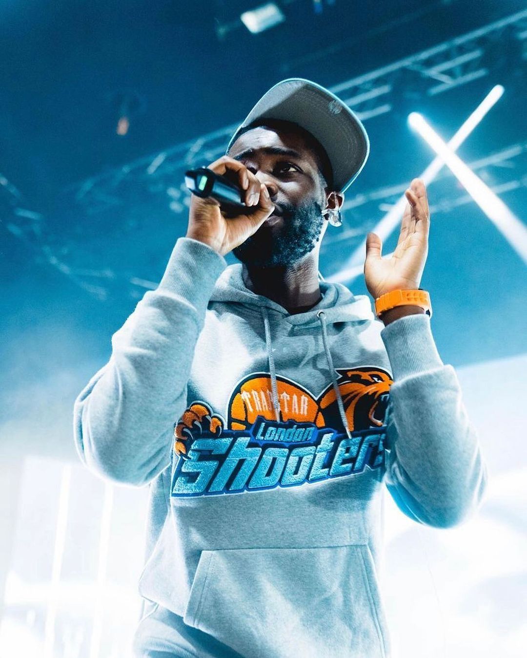 Trapstar Shooters Hoodie Tracksuit - (GREY/ORANGE)