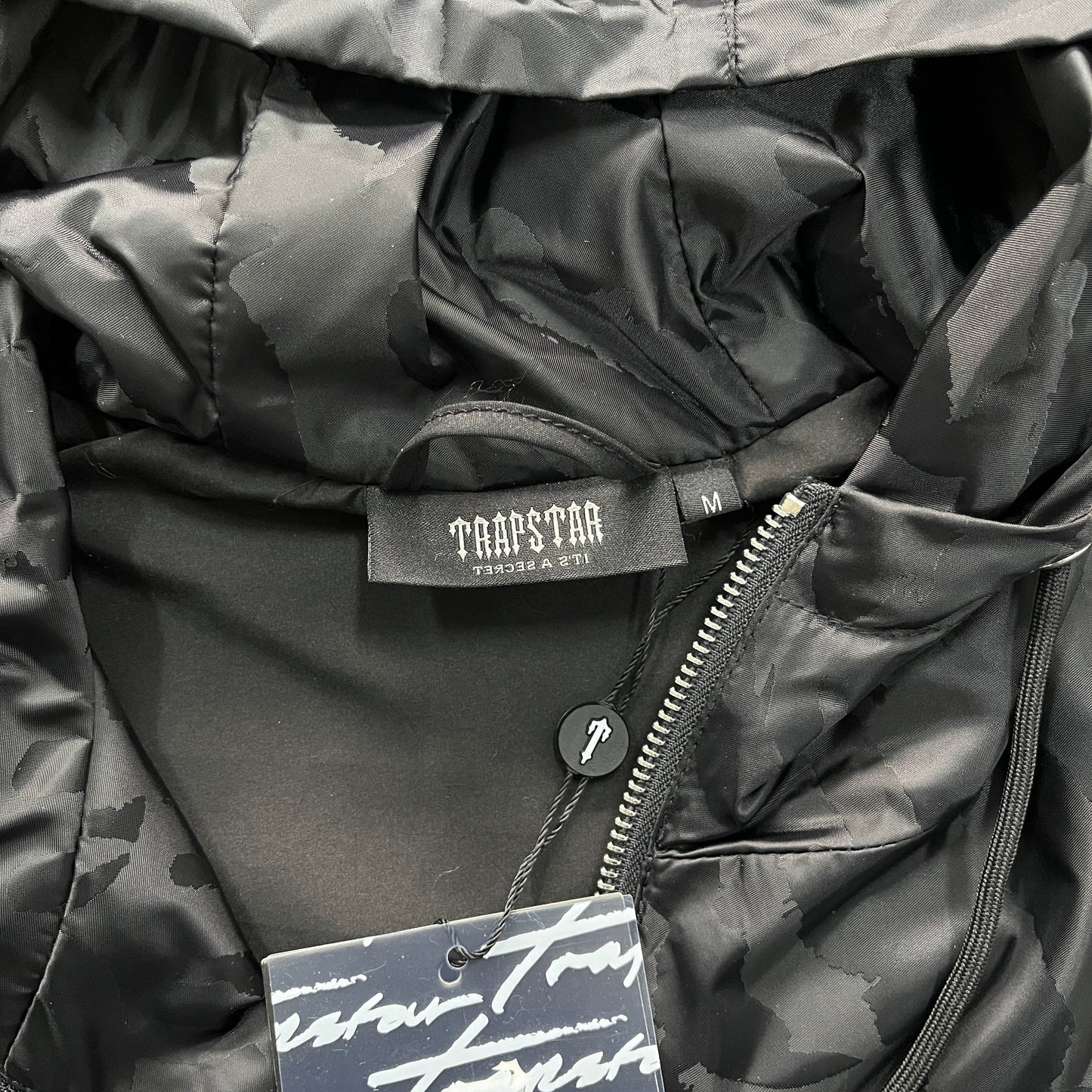 Trapstar Irongate T Jacquard Windbreaker Jacket - (BLACK)