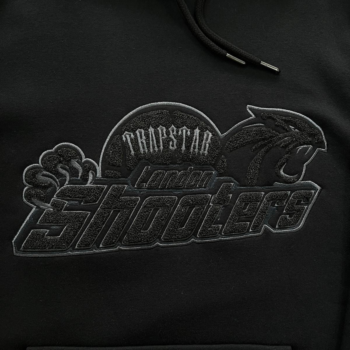 Trapstar Shooters Hoodie Tracksuit - (BLACK MONOCHROME EDITION)