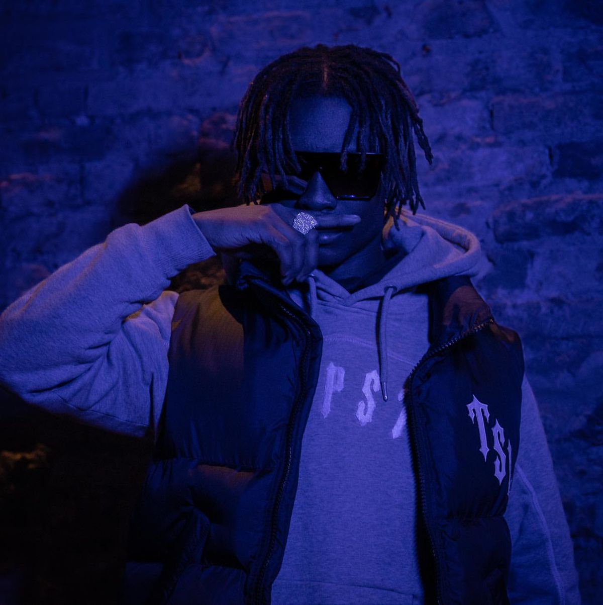Trapstar Shooters Gilet - (BLACK/REFLECTIVE)