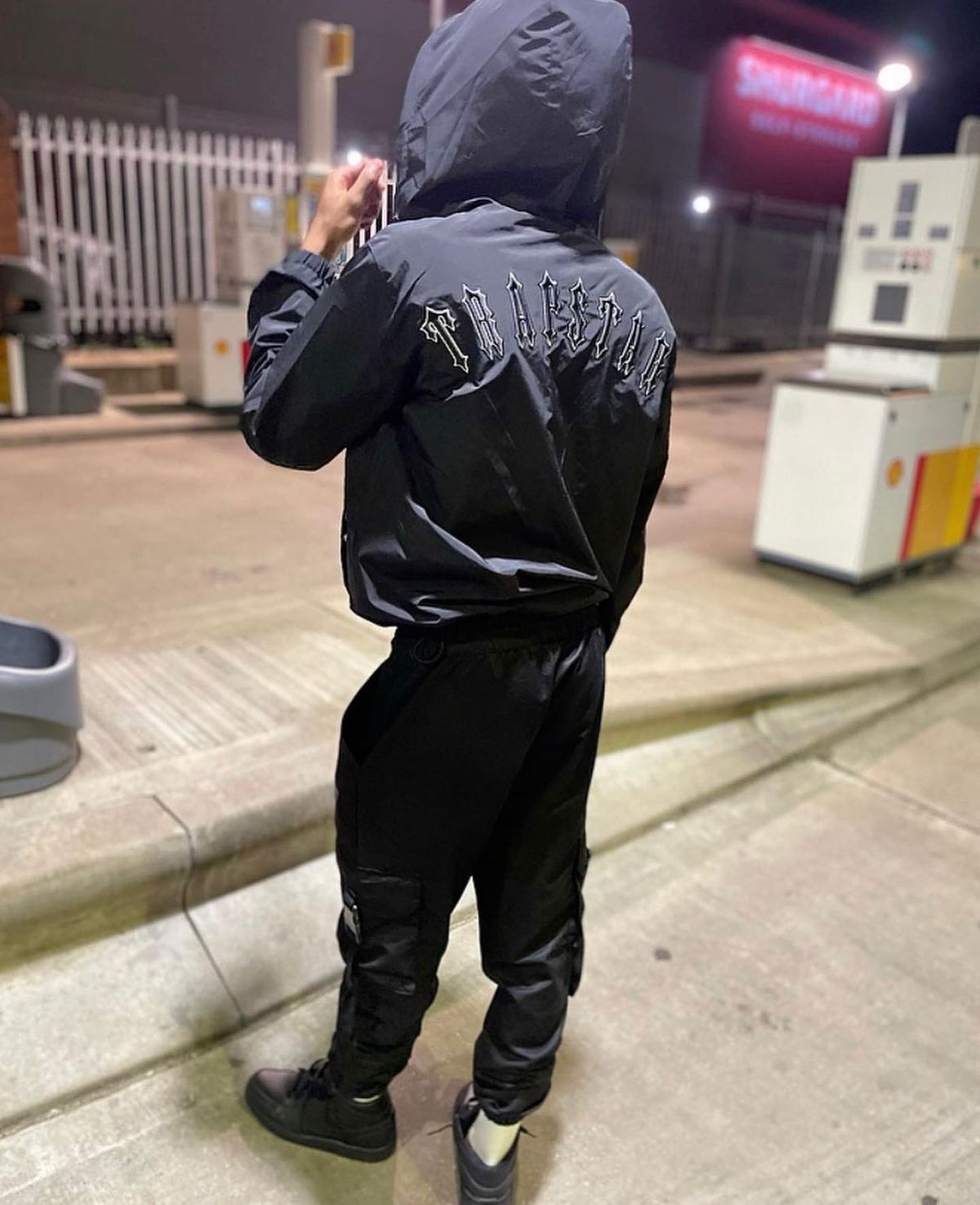 Trapstar Irongate T Windbreaker Jacket - (BLACK)