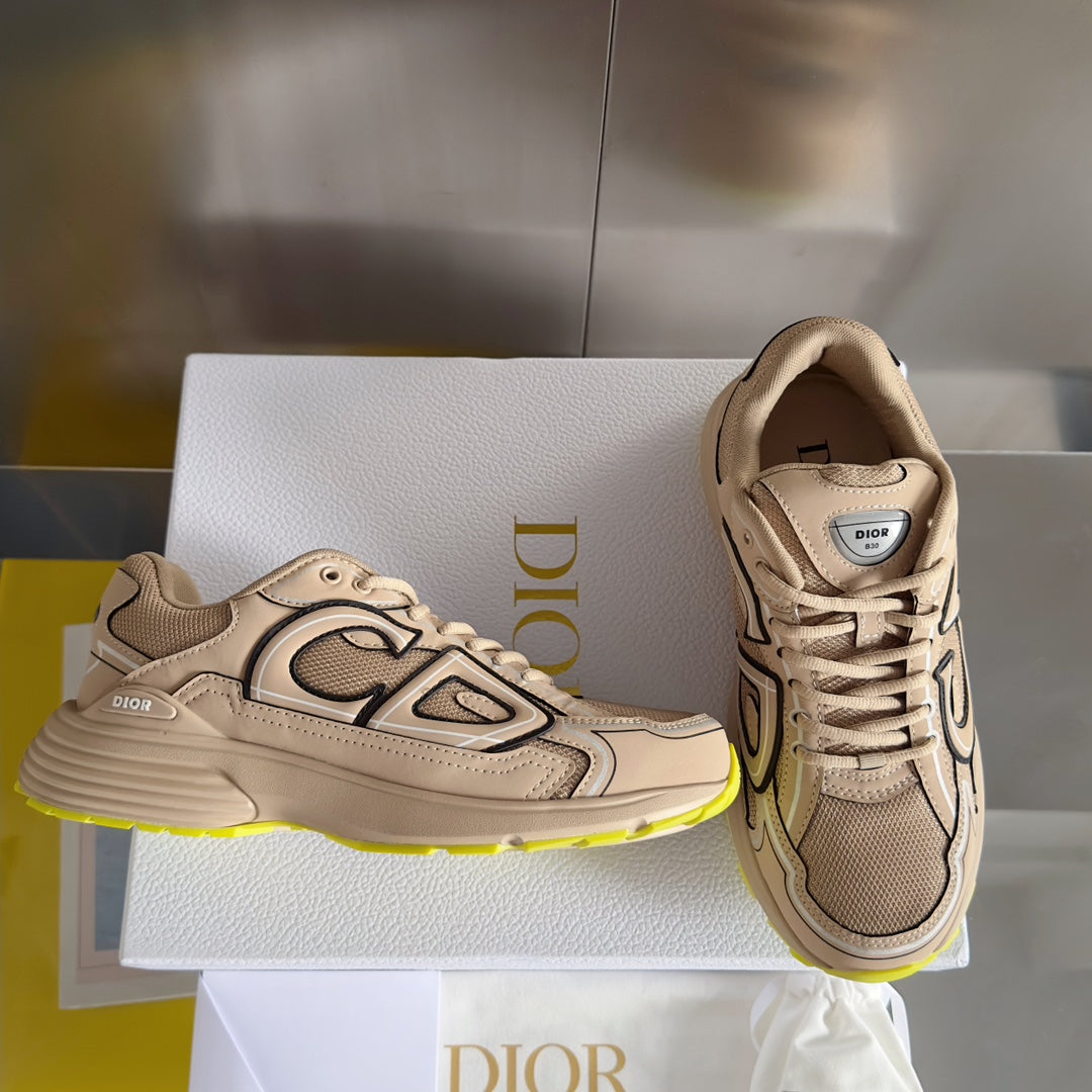 Dior B30 Beige/Neon Yellow
