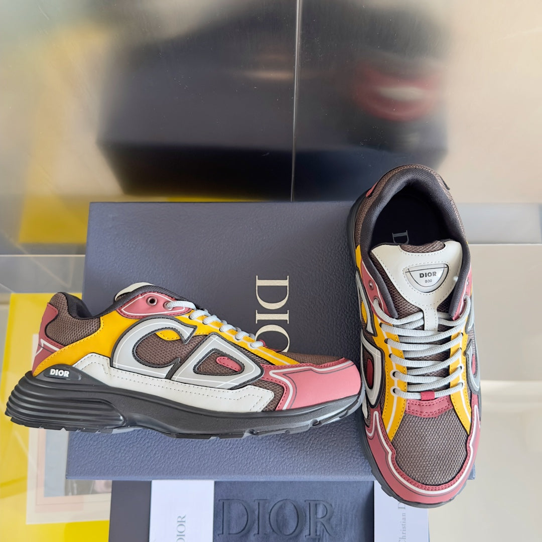 Dior B30 Grey/Red/Orange
