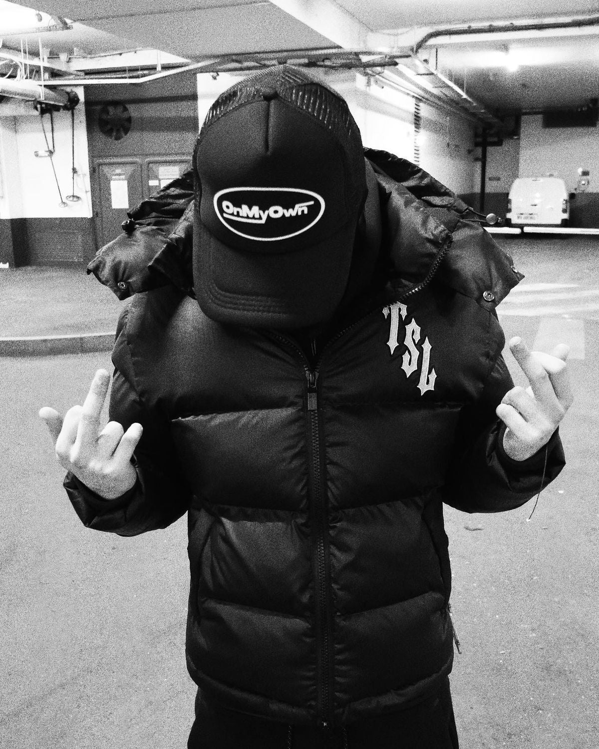 Trapstar Shooters Hooded Puffer Jacket - (BLACK/REFLECTIVE)