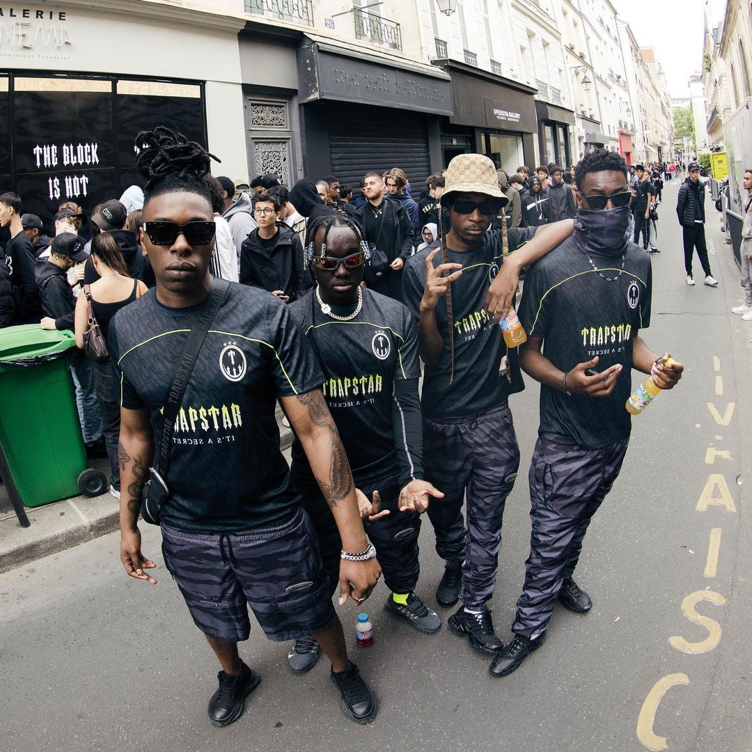 Trapstar Monogram Jersey - (BLACK/LIME)