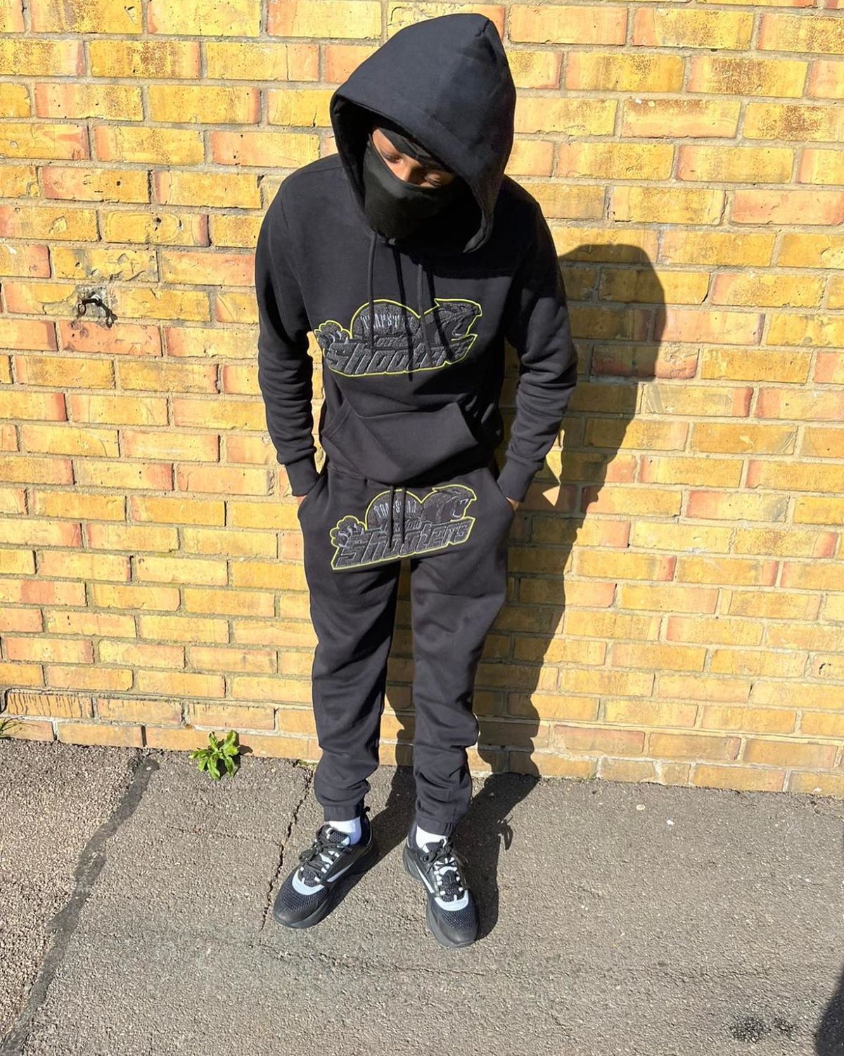 Trapstar Shooters Hoodie Tracksuit - (BLACK/LIME)