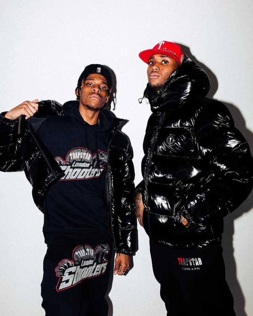 Trapstar Shooters Hoodie Tracksuit - (BLACK/RED)