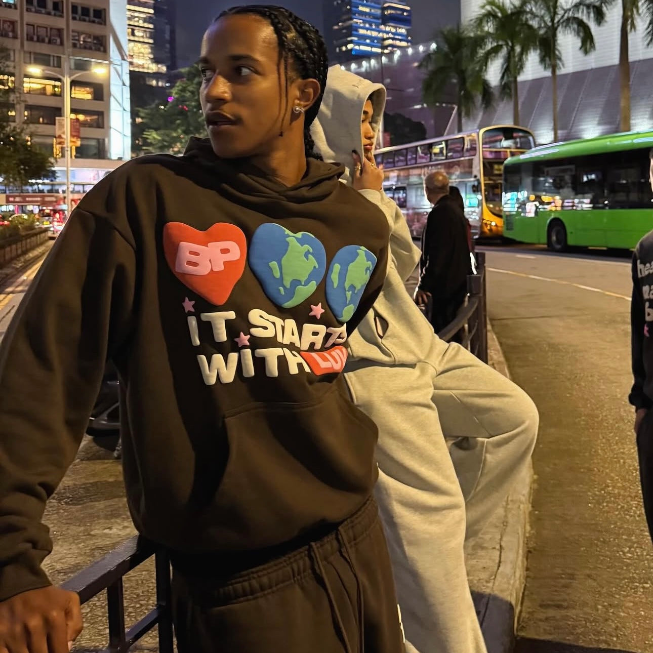 Broken Planet It Starts With Luv Hoodie - (MACHA BROWN)