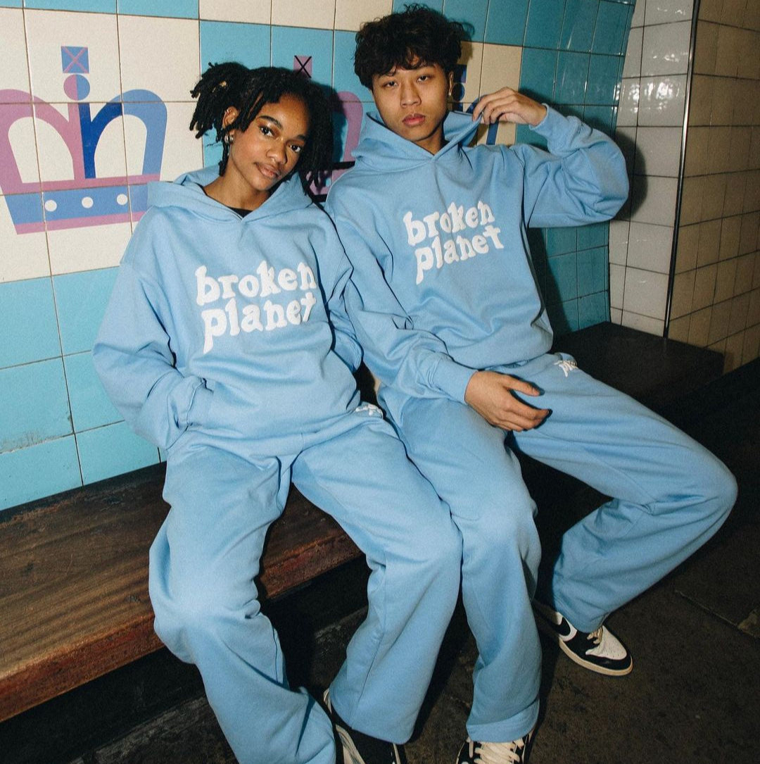 Broken Planet Classic Hoodie - (BABY BLUE)