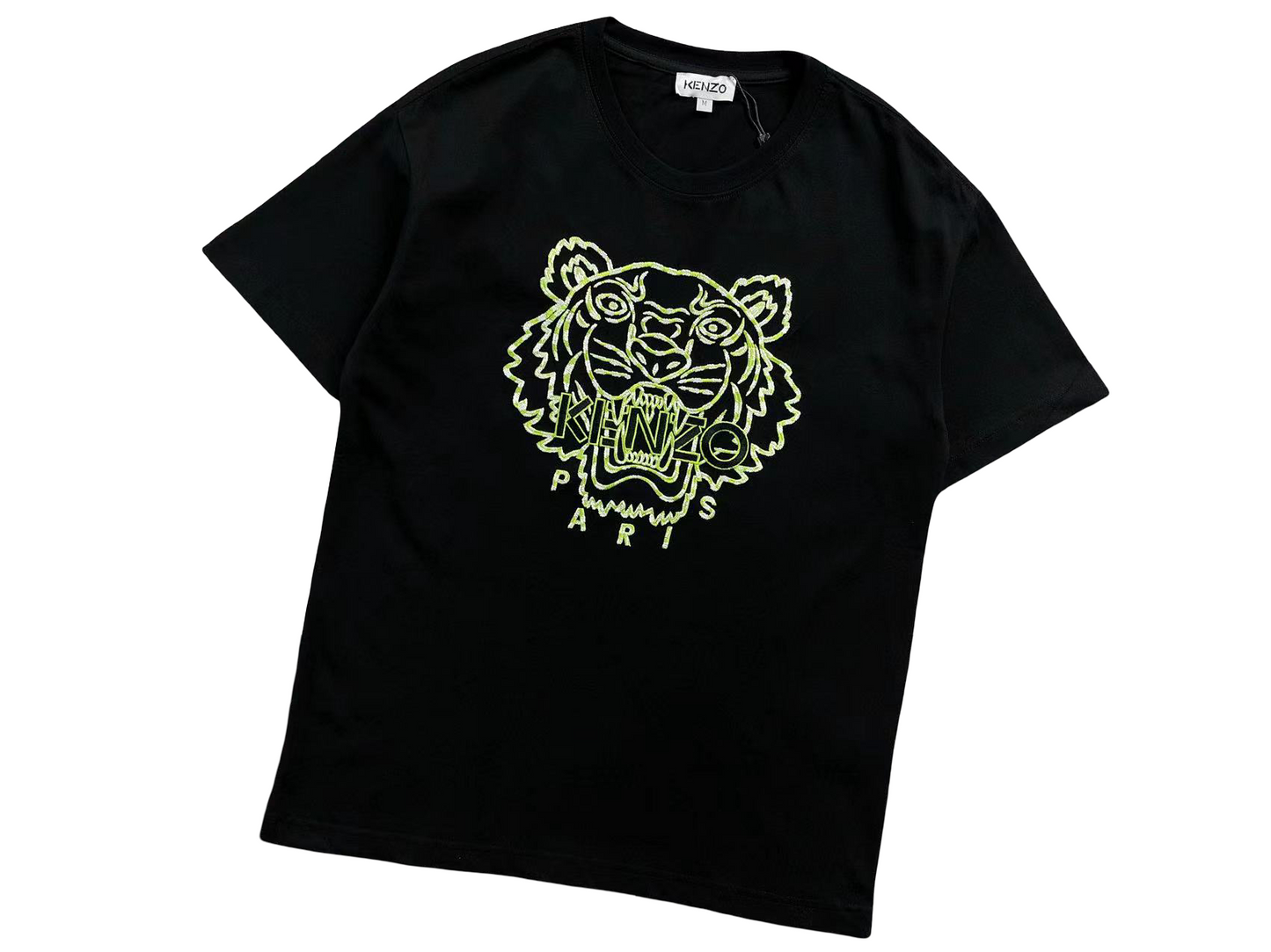 KENZO Tiger Tee - (BLACK/ARMY GREEN)