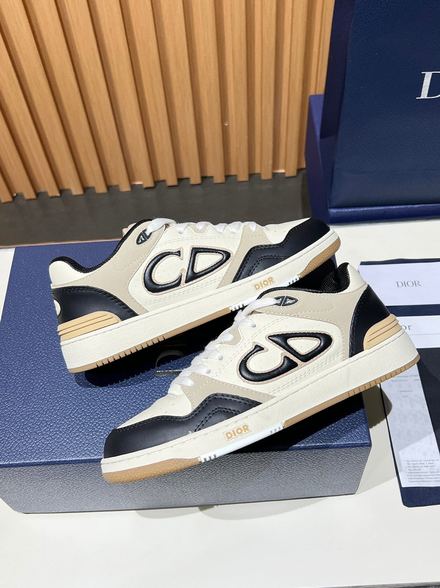 Dior B57 Low Black/Brown/Cream