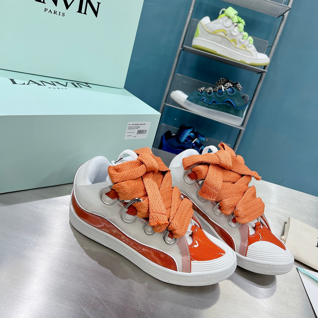 Lanvin Curb - (ORANGE/WHITE)
