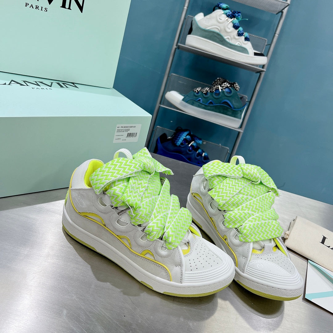 Lanvin Curb - (LIGHT GREY/MINT GREEN)