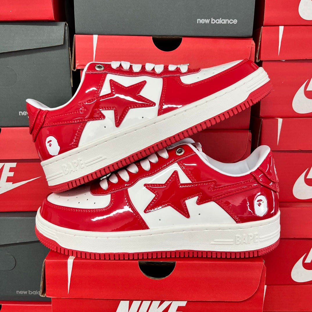 A Bathing Ape Bapesta - (RED/WHITE)