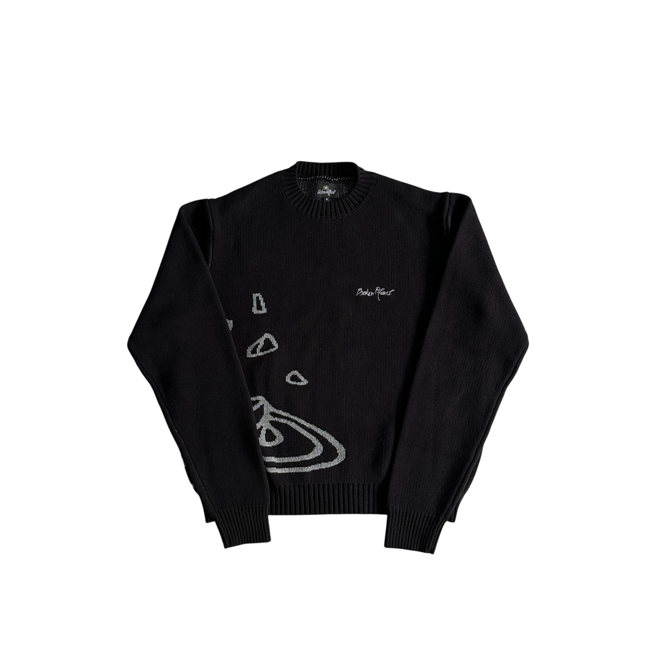 Broken Planet Outer Space Sweater - (BLACK/WHITE)