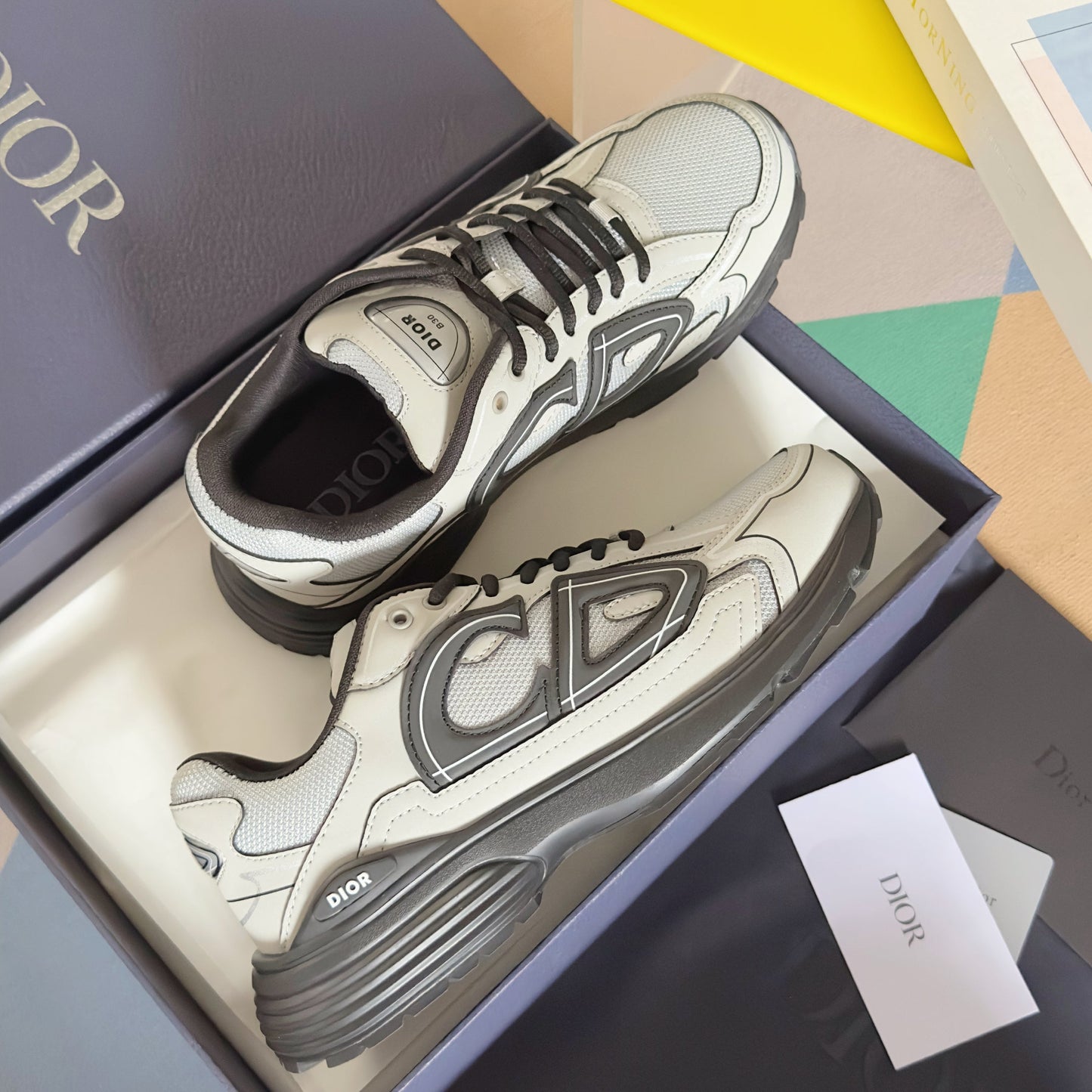 Dior B30 Metallic Grey Black