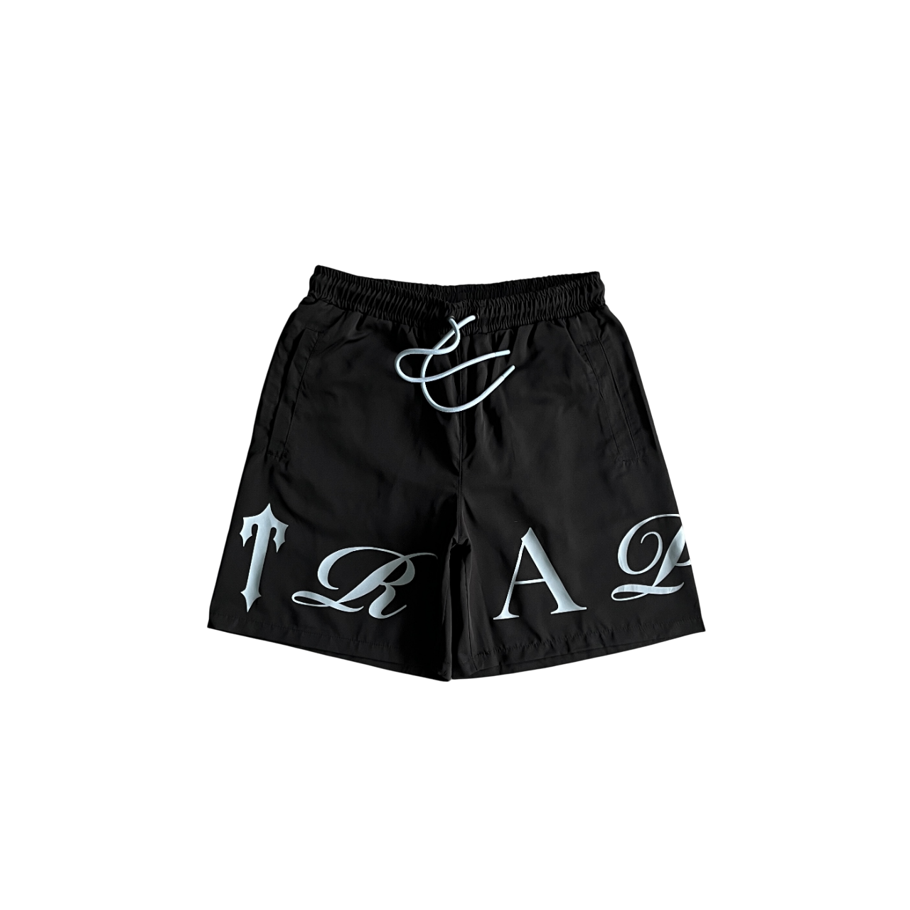 Trapstar Script Swimming Short - (BLACK/NIGARA MIST)