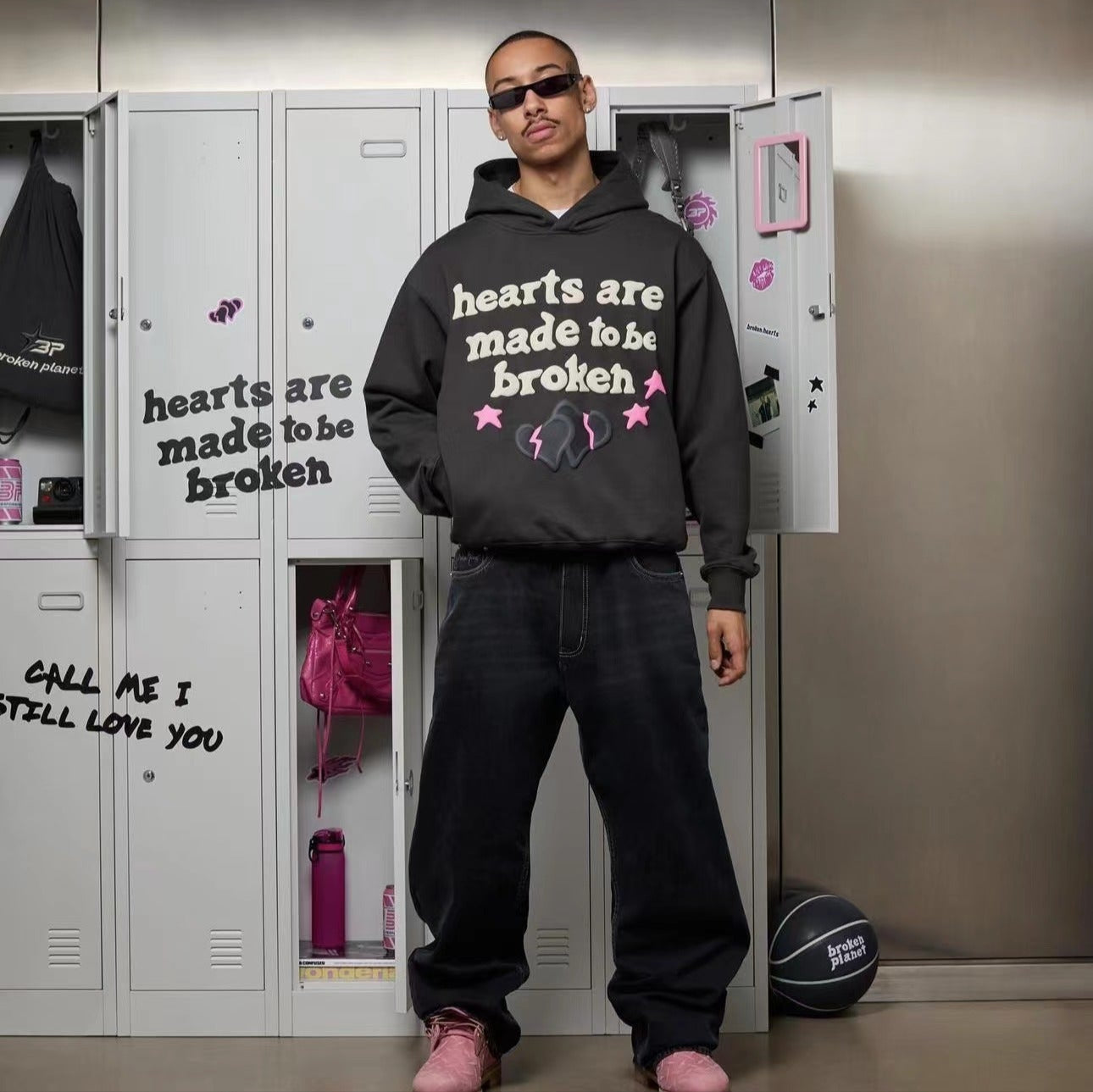 Broken Planet Hearts Are Made To Be Broken Hoodie - (BLACK)
