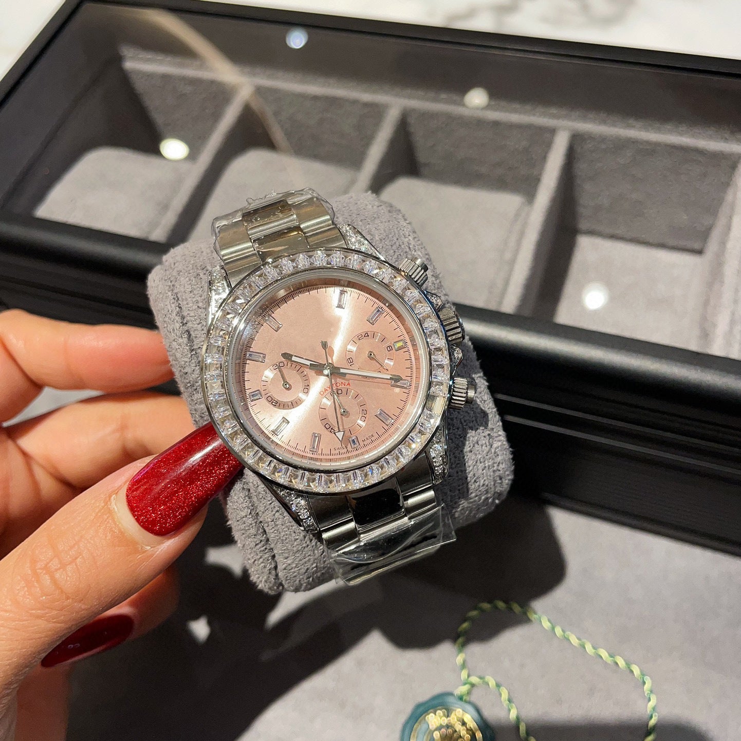 RoIex Daytоna Diamond Bezel IcePink