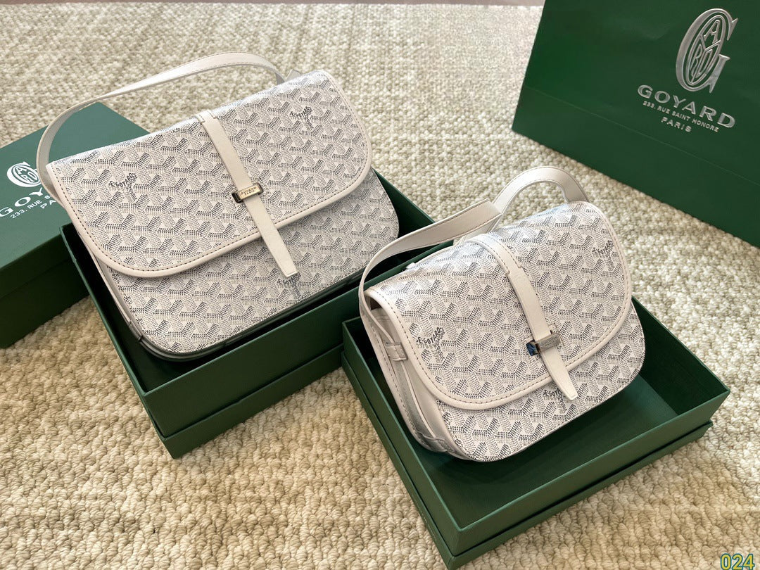 Goyard Belvedere Bag White