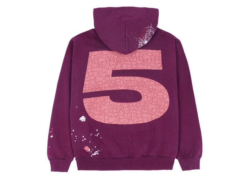 Sp5der Nocturnal Highway Hoodie - (DARK PURPLE)