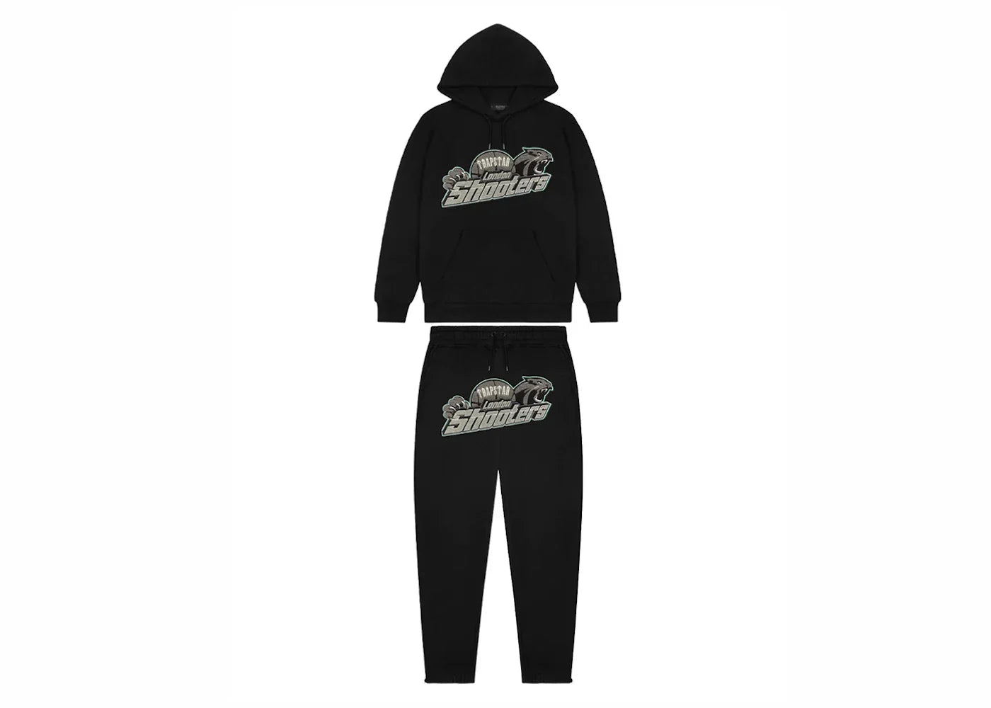 Trapstar Shooters Hoodie Tracksuit - (GREY MONOCHROME EDITION)
