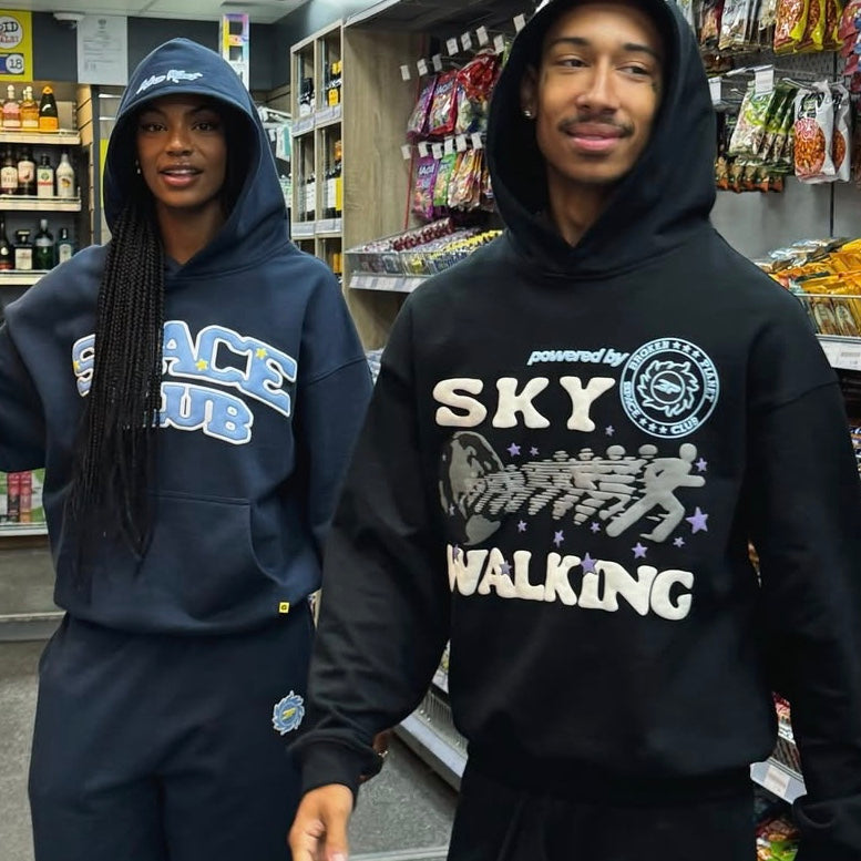 Broken Planet Sky Walking Hoodie - (BLACK)