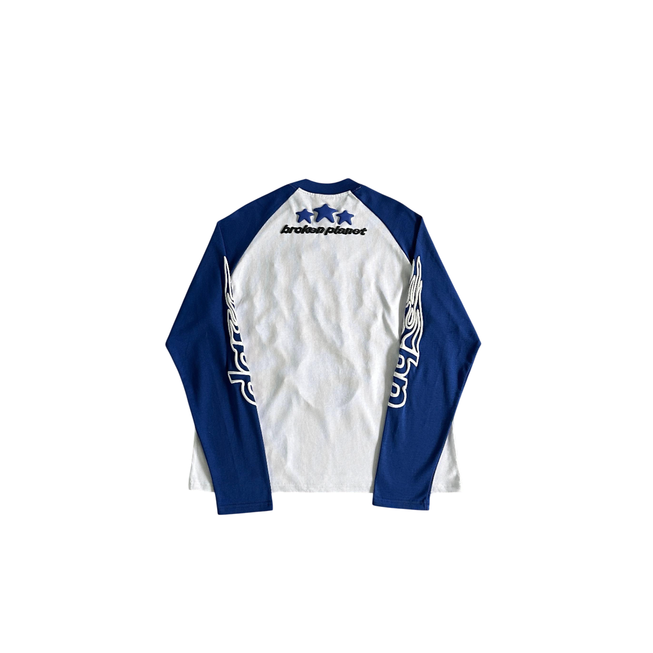 Broken Planet Born To Be Fast Longsleeve - (WHITE/BLUE)
